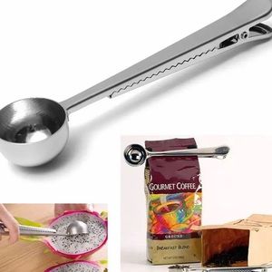 Durable Stainless Steel Spoon with Bag Clip